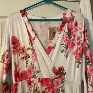 Women’s Floral Print Maxi Dress size M